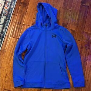 Under Armour Kids Royal Blue Zip-Up Hoodie